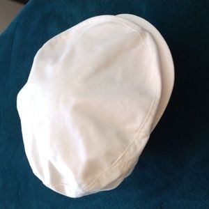 White Cotton M/L Summer Driver's/Flat Cap
